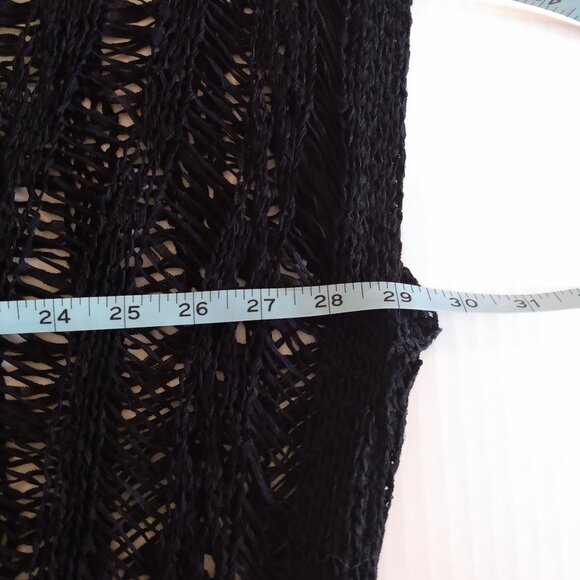 Umgee Kimono Size M / L Duster Topper Coverup Open Front Cardigan Crochet Knit - Picture 12 of 16